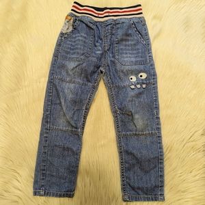 Mr. Cam monster elastic waist jeans size 4-5 years